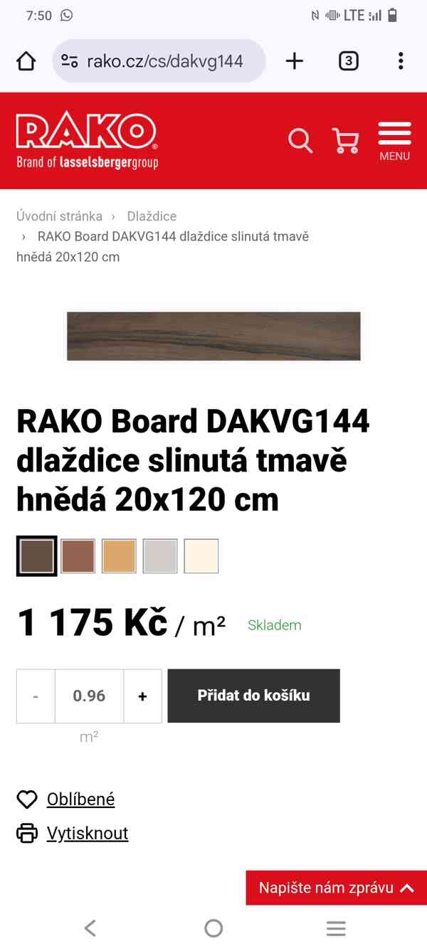 Dlažba Rako Board DAkVG143 - foto 2