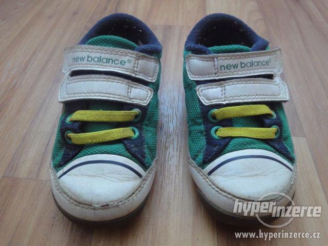 Značkové dětské boty New Balanc vel. 25. Délka stélky cca 15 - foto 2