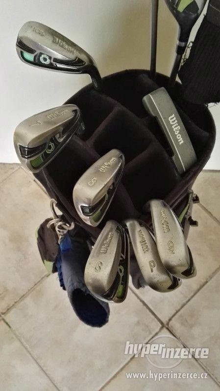 Set juniorských golfových holí s vozíkem
