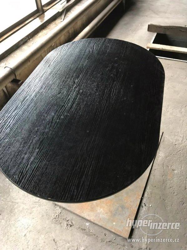 Ovalný stůl černý - více kusů - foto 1