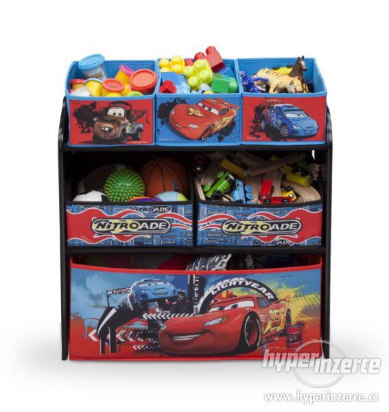 Dětský regál komoda na hračky Auta Cars - foto 1