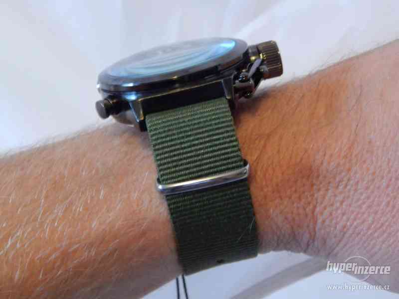 Masivní pánské  military hodinky Jäger s LCD displejem moder - foto 5