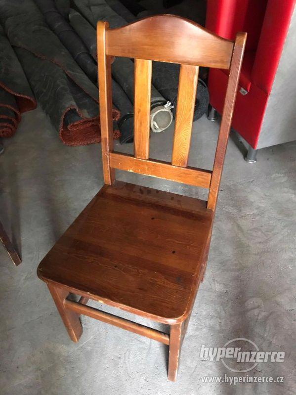 Židle dřevěná hnědá - č.2 - foto 1