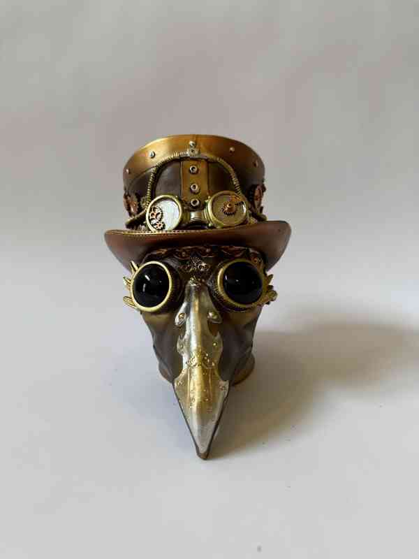 Morová maska doktora zobák - gothic styl steampunk - foto 2