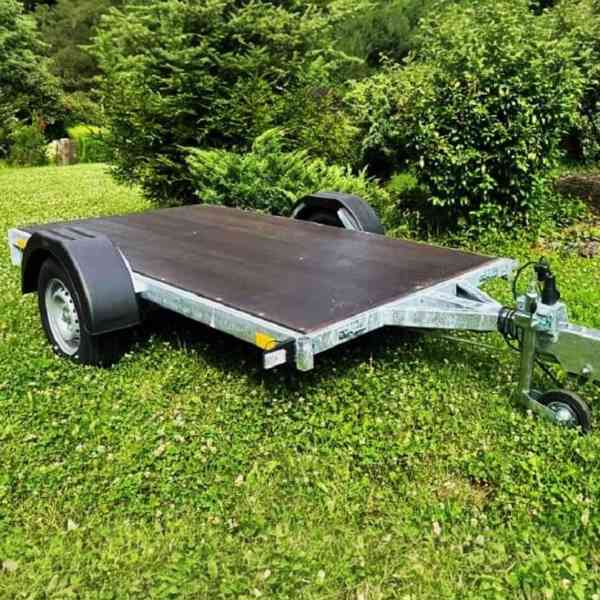 Nový brzděný vozík 1300Kg, 2,65mx1,30,+bočnice +plachta, DPH - foto 13