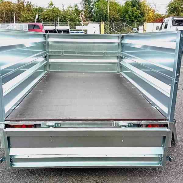 Nový brzděný vozík 1300Kg, 2,65mx1,30,+bočnice +plachta, DPH - foto 9