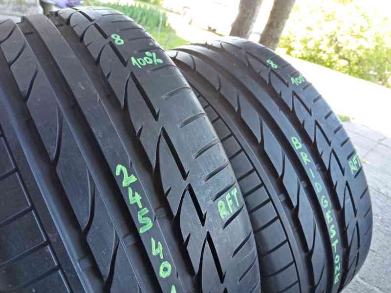 Letní pneu 2kusy 245/40/17 vzorek 100% BRIDGESTONE - dobírka - foto 2