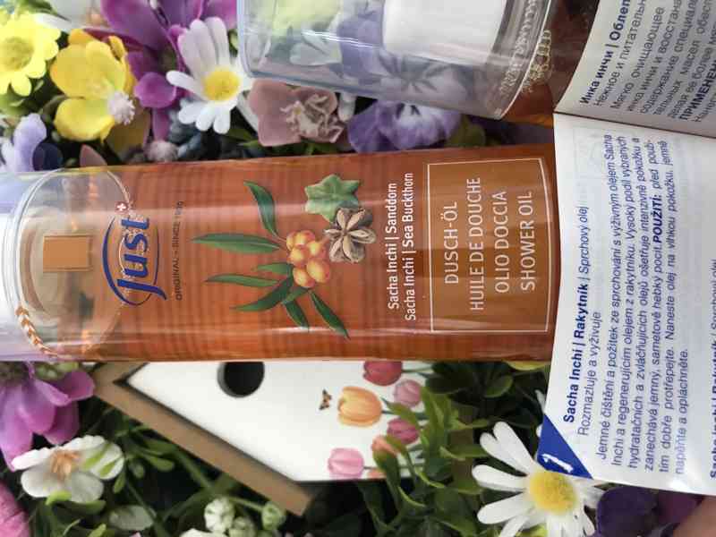 Just Sprchový olej Sacha inchi rakytník 200 ml - foto 2