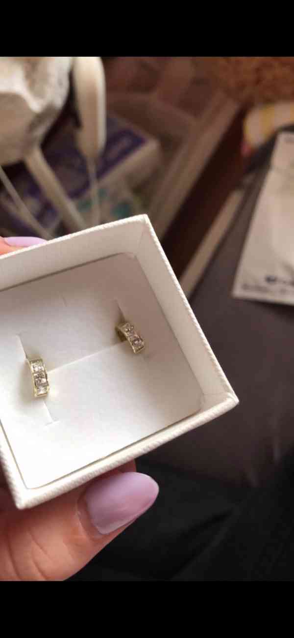 Zlaté dětské naušnice - foto 2