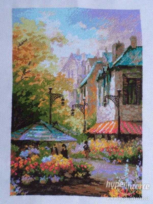 Ručně vyšívaný obraz od f.Riolis 62x36 cm - foto 1