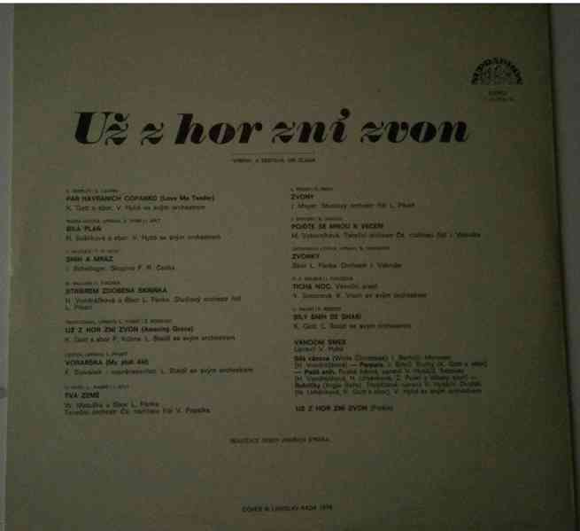 Various – Už z hor zní zvon  (LP) - foto 2