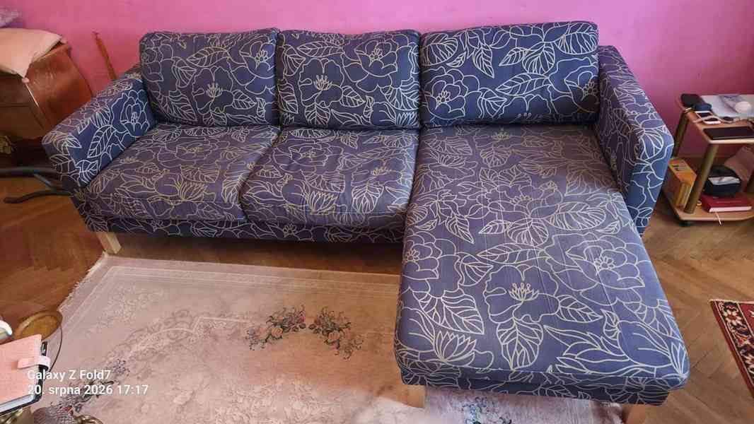 Rohová sedací souprava s lenoškou - foto 2