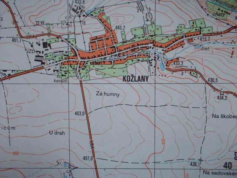 Vojenská profesionální tajná mapa Kožlany 1:25 - foto 6