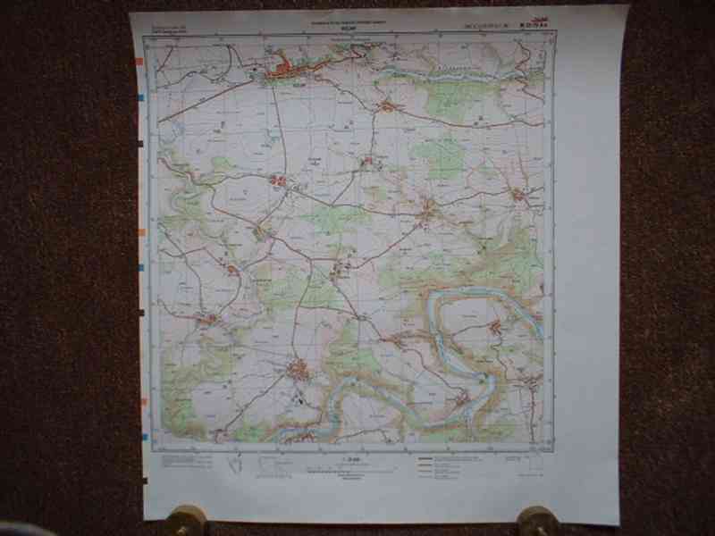Vojenská profesionální tajná mapa Kožlany 1:25 - foto 8