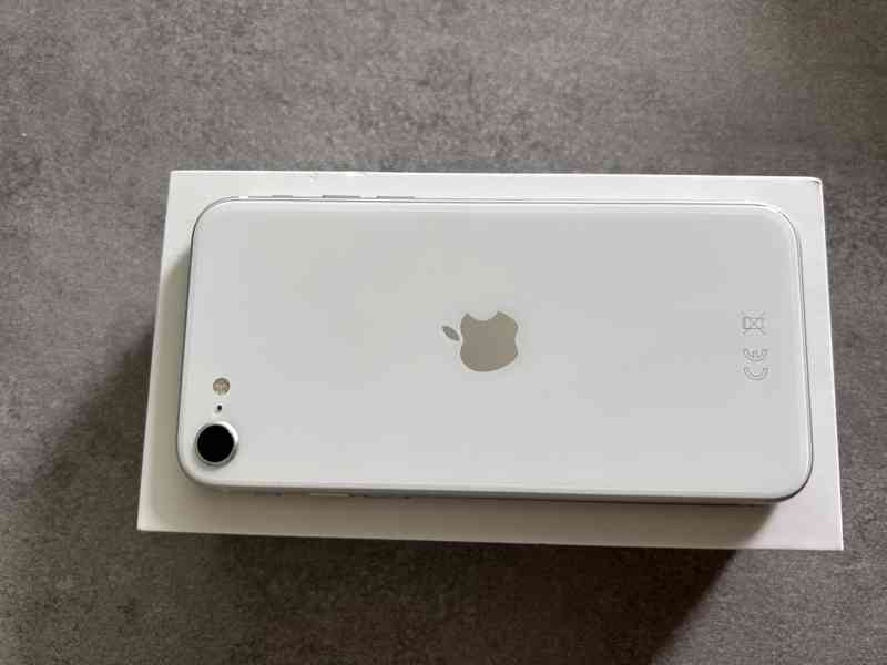 Apple Iphone SE bílý pěkný stav + sklo a obal flip - foto 6