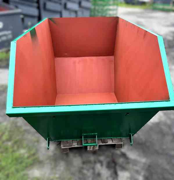 Kontener, mulda 3 m3, koleba - foto 3