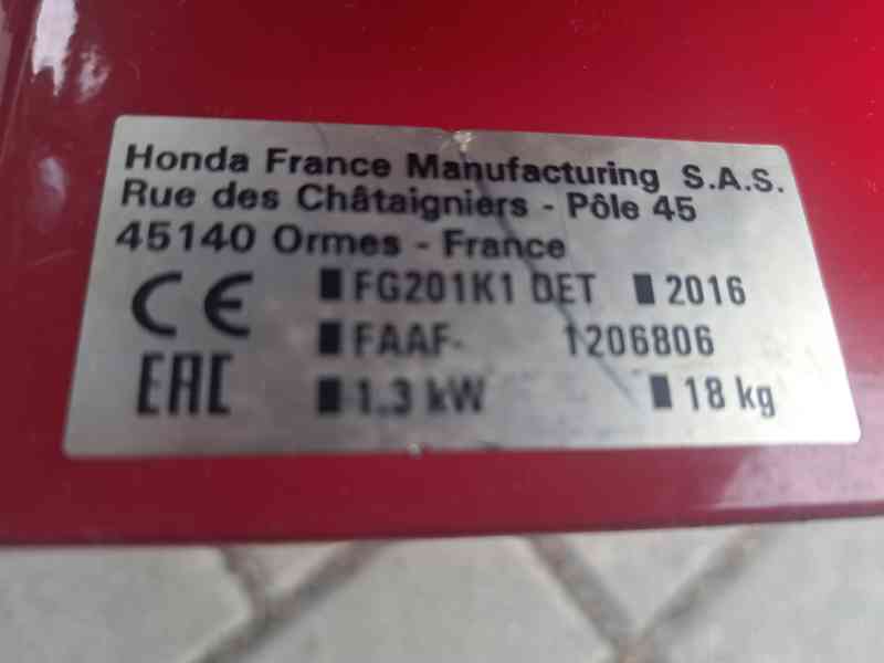 Minirotavátor Honda FG 201 - foto 9