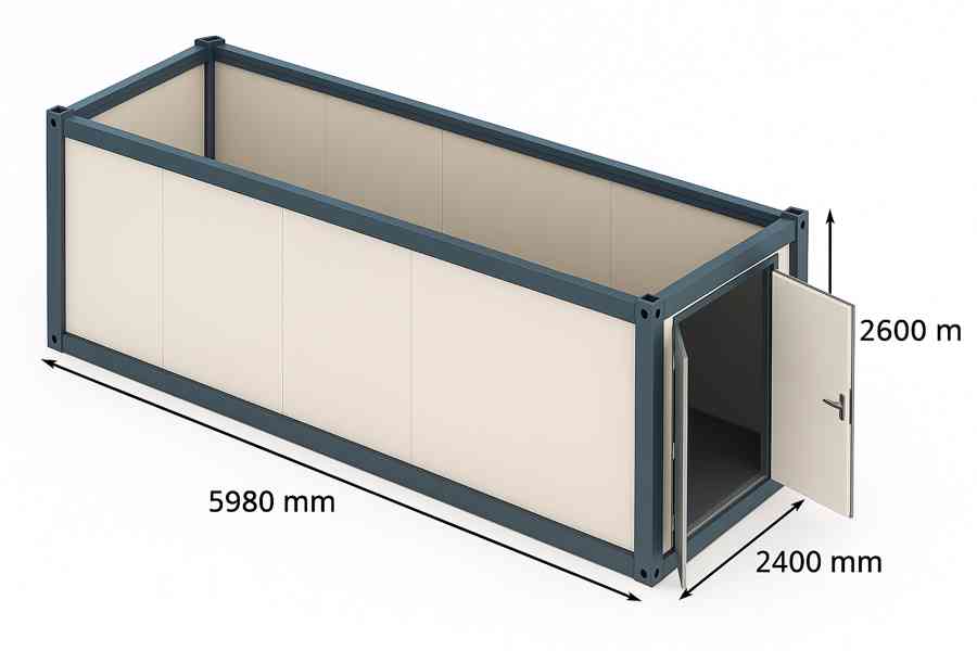 Skladový kontejner 6 × 2,4 m – zateplený, v Kolíně  - foto 2