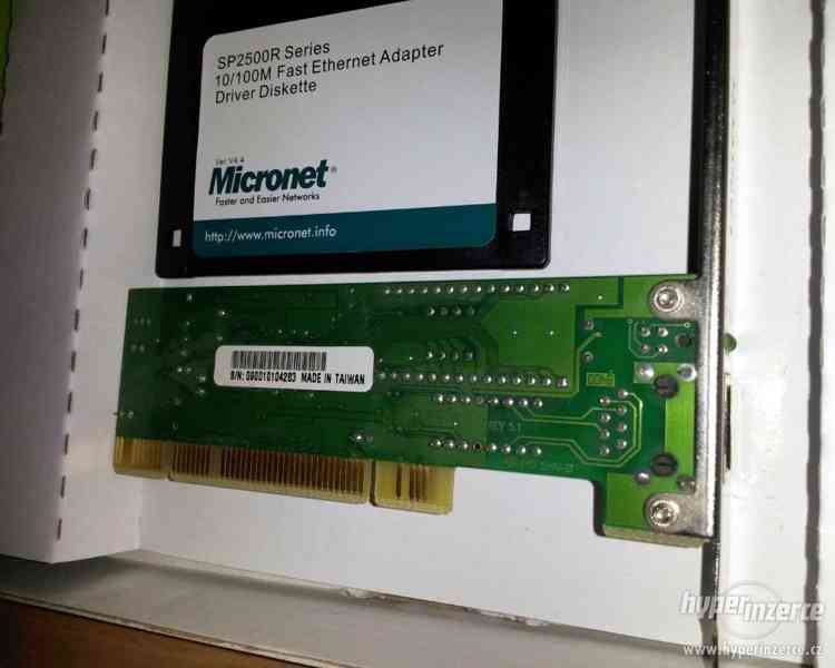 LAN síťová karta Ethernet do PCI, Mironet - foto 3