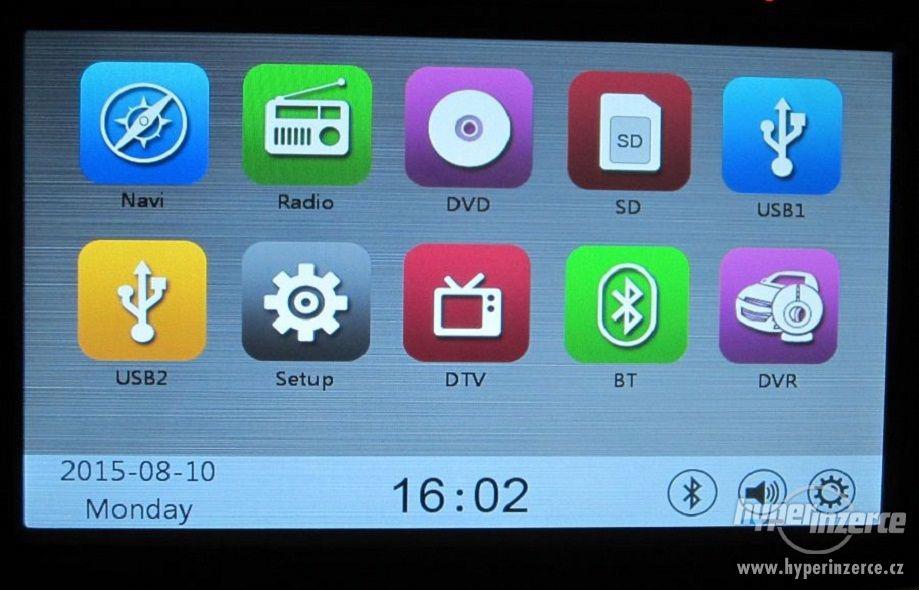 FORD Dotykove Autoradio + Navi 7display GPS DVD BT SD USB - foto 6