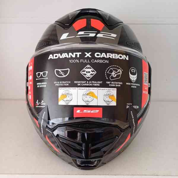 Silniční překlápěcí přilba LS2 ADVANT X CARBON FUTURE II - foto 6