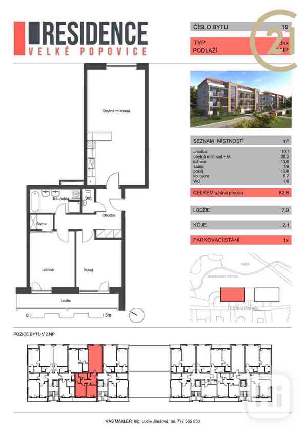 PRONÁJEM NEZAŘÍZENÉHO BYTU 3+KK 83 M2 +LODŽIE 8M2 - foto 12