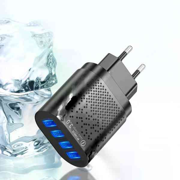 Nová nabíječka - QUICK CHARGE 3.0 -4 USB PORTS 48W - foto 2