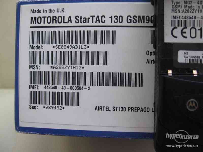 Motorola StarTAC130 - funkční mobilní telefon z r.1995 - foto 17