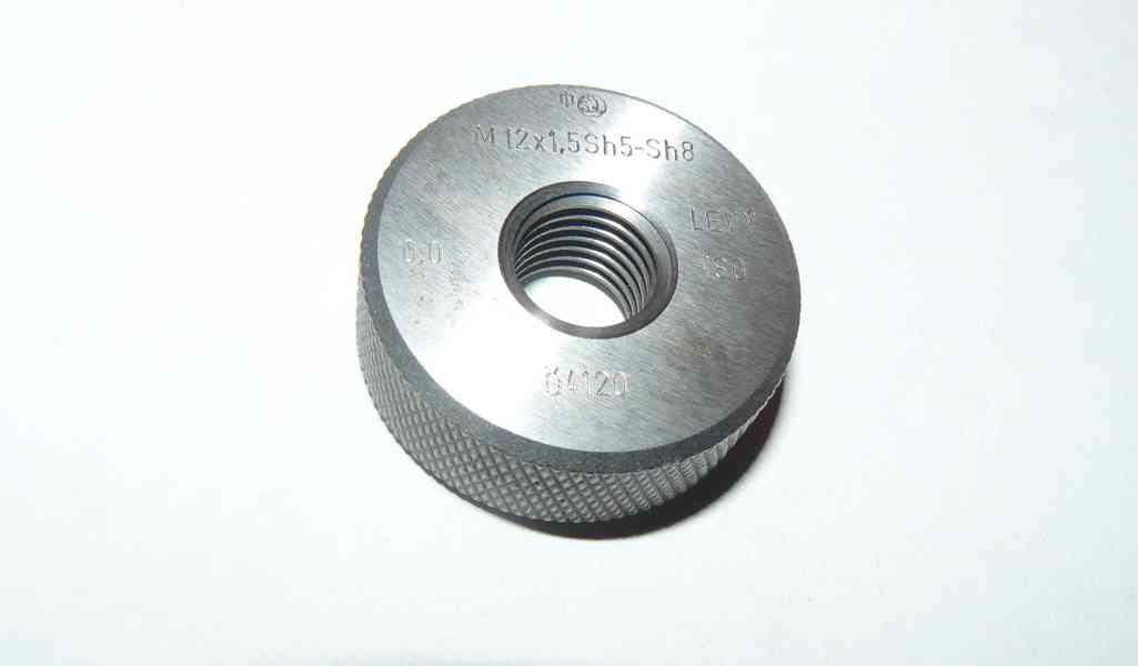 Závitový kroužek mezní M 12x1,5  LEVÝ Sh5-Sh8, DOBRÝ (ČR) - foto 2