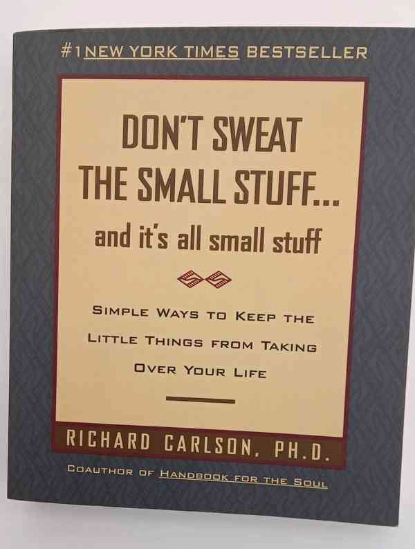 "Don't sweat the small stuff" - NYT bestseller, 