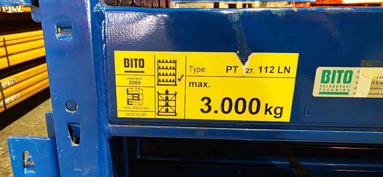 Paletové Regály bazar Nosnost: 3.000 kg / patro - foto 5