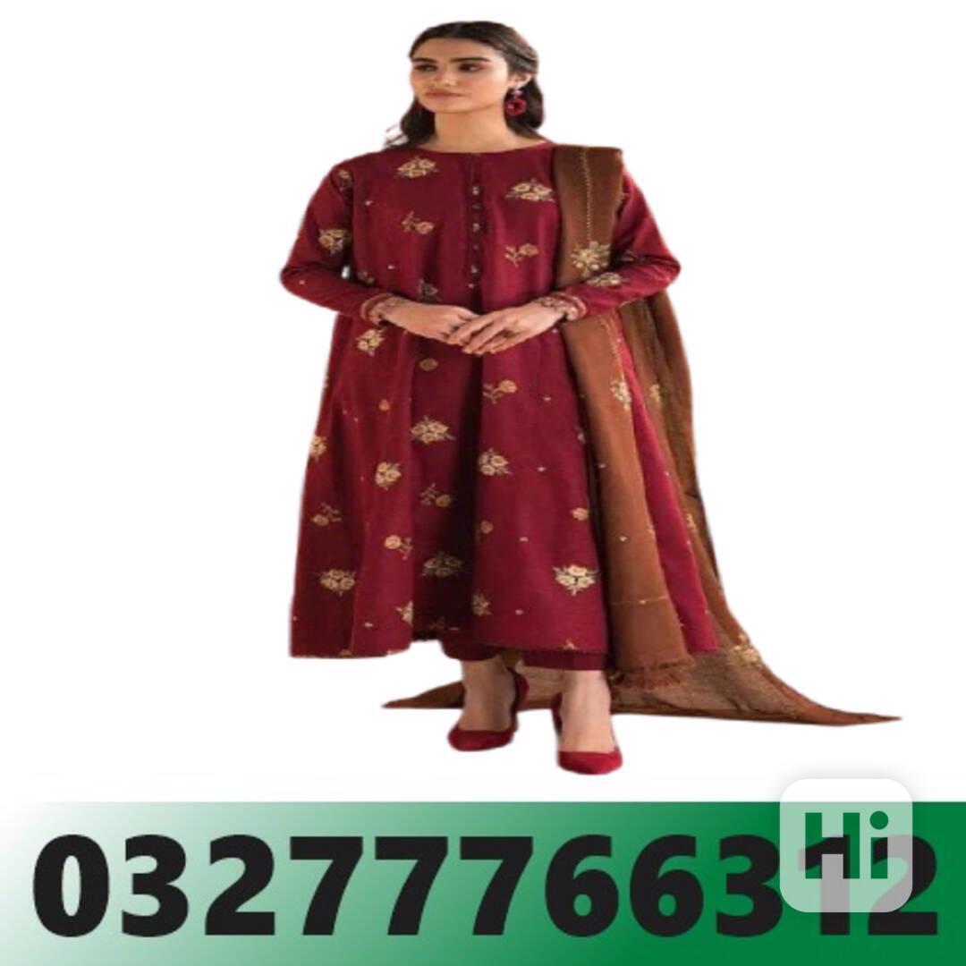 3 Pcs Women's Unstitched Embroidered =pakistan =03277766312 - foto 1