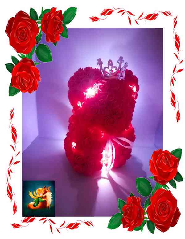 Medvídci z pěnových růží (Různé druhy) - foto 4