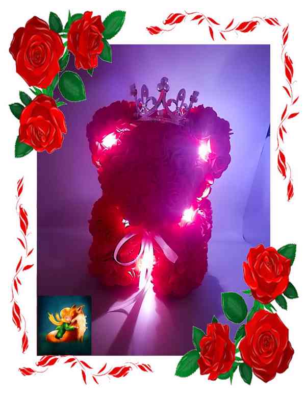 Medvídci z pěnových růží (Různé druhy) - foto 10