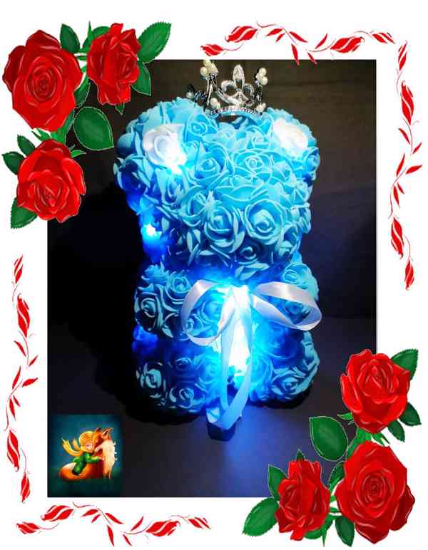 Medvídci z pěnových růží (Různé druhy) - foto 8