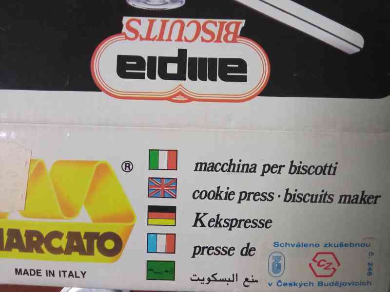 Retro - Strojek na cukroví, sušenky - Marcato - Italie  NOVÝ - foto 10