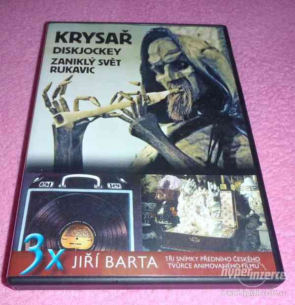 DVD Krysař, Zaniklý svět rukavic, 3x Jiří Bárta RARITA