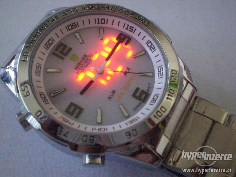 letecké multifunkční hodinky s led displejem WEIDE - foto 1
