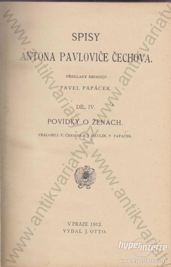 Spisy Čechova - Díl IV.: Povídky o ženách 1912 - foto 1