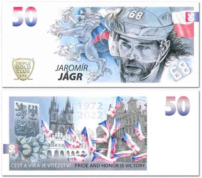 Bankovka Jaromíra Jágra k 50. narozeninám - foto 1