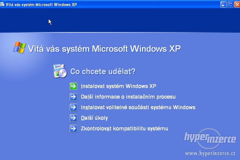 Windows XP Professional, originální licenční štítek + CD SP3 - foto 1