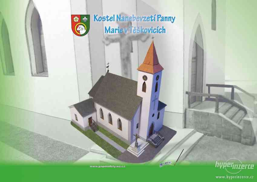 Papírový model - Kostel v Těškovicích - foto 1