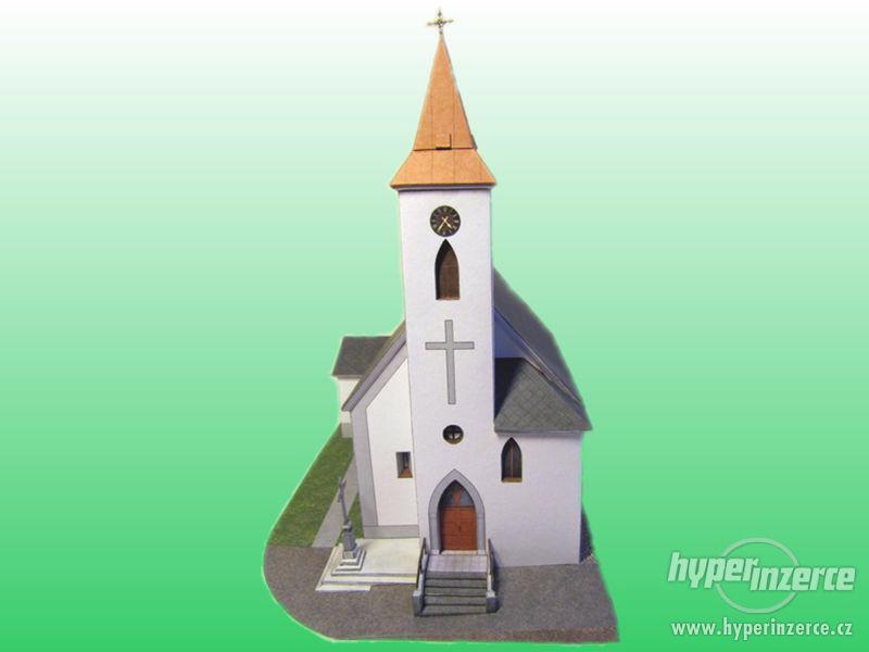 Papírový model - Kostel v Těškovicích - foto 3