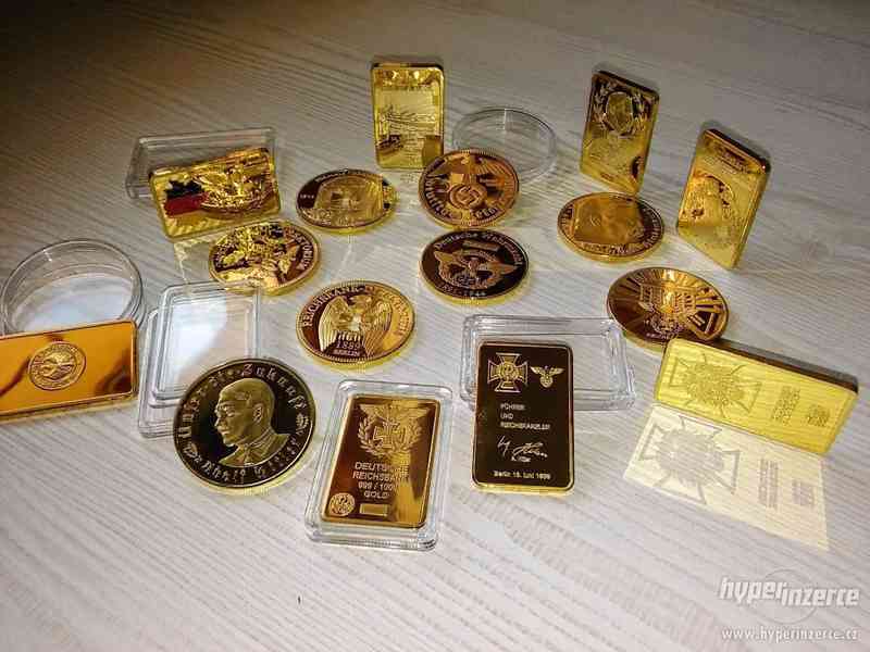 Německé zlaté cihly a mince. Sbírka - foto 1