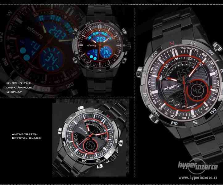 Luxusní značkové hodinky Infantry black/red - foto 3