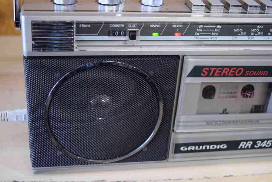 GRUNDIG RR 345 VINTAGE RÁDIO MAGNETOFON BOOMBOX !! - foto 5