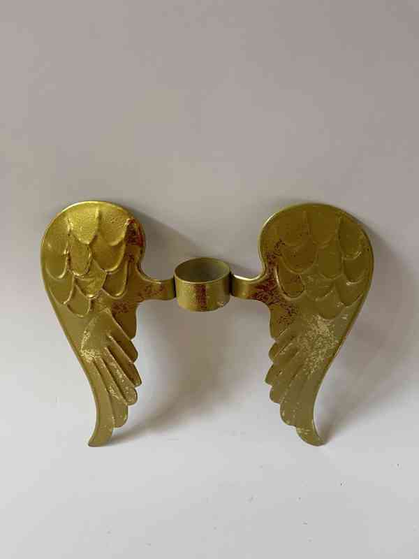 Andělská křídla - dekorace na lahev vína - foto 2