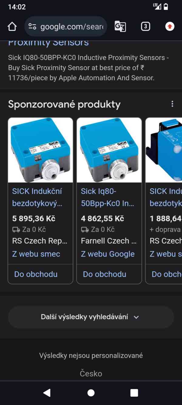 Indukční čidlo sensor SICK IQ80-50BPP-KC0 Napájení 10-36 VDC - foto 5