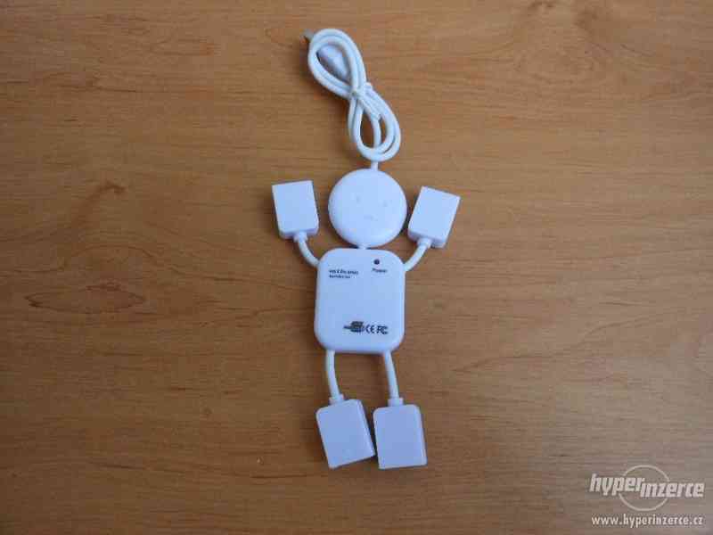USB rozbočovač Humanoid - 4porty, kabel 40cm - foto 1