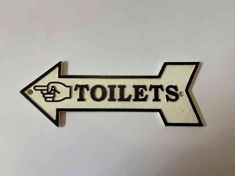 Toilets - kovové označení wc - foto 1